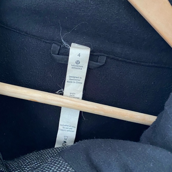 Lululemon Audrey Rare Tweed Black White Jacket Coat 4 - Picture 4 of 8